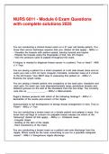 NURS 6011 - Module 8 Exam Questions with complete solutions 2025&period;