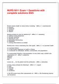 NURS 6011 Exam 1 Questions with complete solutions 2025&period;