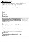 MENTAL HEALTH FINAL EXAM NEWEST EXAM QUESTIONS AND CORRECT ANSWERS &lpar;ALREADY GRADED A&plus;&rpar; &vert; PROFESSOR VERIFIED &vert; LATEST EXAM 2025