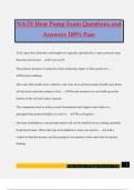 NATE Heat Pump Exam Questions and Answers 100&percnt; Pass