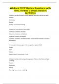 Wildland TCFP Review Questions with 100&percnt; Verified Correct Answers 2025&sol;2026