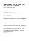 LAWS EXAM&colon; ORC 4717 Funeral Laws Test Questions Fully Solved&period;