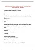ELECTROCHEMISTRY STUDY PREPARATION WITH COMPLETE SOLUTIONS 100&percnt; VERIFIED&excl;&excl;