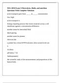 NSG 2050 Cedarville University -NSG-2050 Exam 3 Electrolytes&comma; fluids&comma; and nutrition Questions With Complete Solutions
