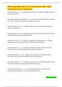 Med-Surg Medications Test Questions With 100&percnt; Verified Answers Graded A&plus;
