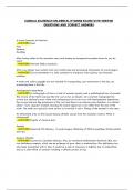 CLINICAL EXAMINATION WITH VERIFIED QUESTIONS AND CORRECT ANSWERS