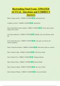 Bartending Final Exam UPDATED ACTUAL Questions and CORRECT  Answers