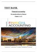 Test Bank for Financial Accounting 5th Canadian Edition By Harrison &lpar;All 13 Chapters&comma; covered 100&percnt; Original Verified&comma; A&plus; Grade&rpar;