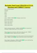 Bartender Final Exam UPDATED ACTUAL Questions and CORRECT Answers