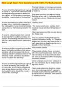  Med surg1 Exam Test Questions with 100&percnt; Verified Answers