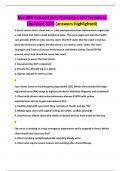 Nur 004 Actual Exam Questions and Answers&vert; Updated 2025 &lpar;answers highlighted&rpar;