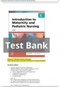TEST BANK For Introduction to Maternity and Pediatric Nursing 9th Edition BY Gloria Leifer &vert;Complete Chapters 1 - 34 &vert; 100 &percnt; Verified Newest Version