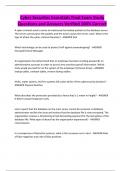 Cyber Securites Essentials Final Exam Study Questions and Answers Verified 100&percnt; Correct