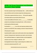 AFSB 152 Exam Questions and Detailed  Answers &vert; New Update