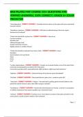 BASI PILATES MAT COURSE 150&plus; QUESTIONS AND VERIFIED ANSWERS&vert; 100&percnt; CORRECT&vert; GRADE A&plus;&vert;EXAM PREDICTOR