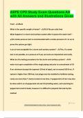 ASPE CPD Study Exam Questions AH with All Answers and Illustrations Given