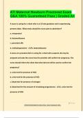 ATI Maternal Newborn Proctored Exam Q&A 100&percnt; Guaranteed Pass &vert; Graded A&plus;