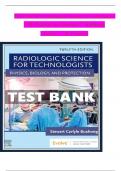 TEST BANK For Radiologic Science for Technologists 12th Edition by Stewart C Bushong Chapters 1 - 40&comma; Complete