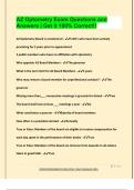 AZ Optometry Exam Questions and  Answers &vert; Get it 100&percnt; Correct&excl;&excl;