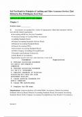 TEST BANK For Principles of Auditing and Other Assurance Services 22nd Edition by Whittington & Pany&comma; &vert;All 21 Chapters Included &vert; Complete Guide A&plus;