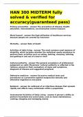 HAN 300 MIDTERM fully solved & verified for accuracy&lpar;guaranteed pass&rpar;