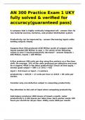 AN 300 Practice Exam 1 UKY fully solved & verified for accuracy&lpar;guaranteed pass&rpar;&period;