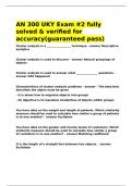 AN 300 UKY Exam -2 fully solved & verified for accuracy&lpar;guaranteed pass&rpar;&period;