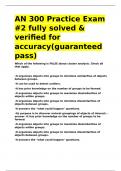 AN 300 Practice Exam -2 fully solved & verified for accuracy&lpar;guaranteed pass&rpar;&period;