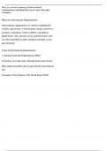 Inernational organizations political science