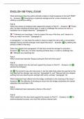 ENGLISH 9B FINAL EXAM