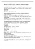 PSYC 3320 EXAM 3 QUESTIONS AND ANSWERS