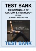 Test Bank for Fundamentals of Anatomy & Physiology&comma; 11th Edition by Frederic H Martini and Nath All Chapters 1-29&comma; Complete