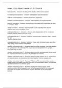 PSYC 3320 FINAL EXAM STUDY GUIDE