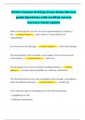 NGWA General Drilling Exam Study&sol;Review guide Questions with verified correct answers latest update 