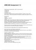ARM 400 Assignment 1-3 NEWEST 2025&sol;2026 ACTUAL EXAM COMPLETE QUESTIONS AND CORRECT DETAILED ANSWERS &lpar;VERIFIED ANSWERS&rpar; &vert;ALREADY GRADED A&plus;&vert;&vert;BRAND NEW&excl;&excl;