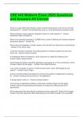 CSE 445 Midterm Exam 2025 Questions and Answers All Correct 