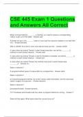 CSE 445 Exam 1 Questions and Answers All Correct 