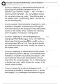 Dosage calculation PN nursing care of children study guide with Q&A&vert;Version 2025