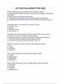 ATI TEAS Test SCIENCE TEST 2025