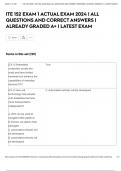 ITE 152 EXAM 1 ACTUAL EXAM 2024 &vert; ALL QUESTIONS AND CORRECT ANSWERS &vert; ALREADY GRADED A&plus; &vert; LATEST EXAM