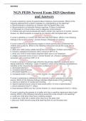 NGN PEDS Newest Exam 2025 Questions and Answers