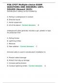 FOA CFOT Multiple-choice EXAM QUESTIONS AND ANSWERS 100- SOLVED &lpar;Newest 2025&rpar;