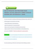 2025 ATI PEDIATRIC CMS PROCTORED EXAM VERSION 1&sol;ACTUAL EXAM WITH CORRECT DETAILED  ANSWERS WITH RATIONALES&sol;A&plus; GRADE ASSURED