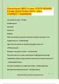 Electrolysis IBEC&plus;Laser STATE BOARD EXAM QUESTIONS WITH 100&percnt;  CORRECT ANSWERS