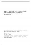 ONCC Practice Tests &lpar;OCN - Care Continuum&rpar;