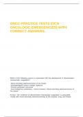 ONCC Practice Tests &lpar;OCN - Oncologic Emergencies&rpar;