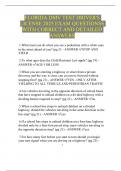 FLORIDA DMV TEST DRIVER'S LICENSE 2025 EXAM QUESTIONSS WITH CORRECT AND DETAILED ANSWERS