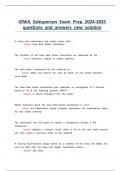 IOWA Salesperson Exam Prep 2024-2025 questions and answers new solution