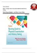 Bates' Nursing Guide to Physical Examination and History Taking&comma; 3rd Edition By Beth Hogan-Quigley&semi; Mary Louis Palm&comma; Verified Chapters 1 - 24&comma; Complete Newest Version