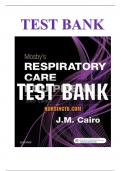 TEST BANK For Mosby&rsquo;s Respiratory Care Equipment&comma; 11th Edition by J&period; M&period; Cairo Chapters 1 - 15